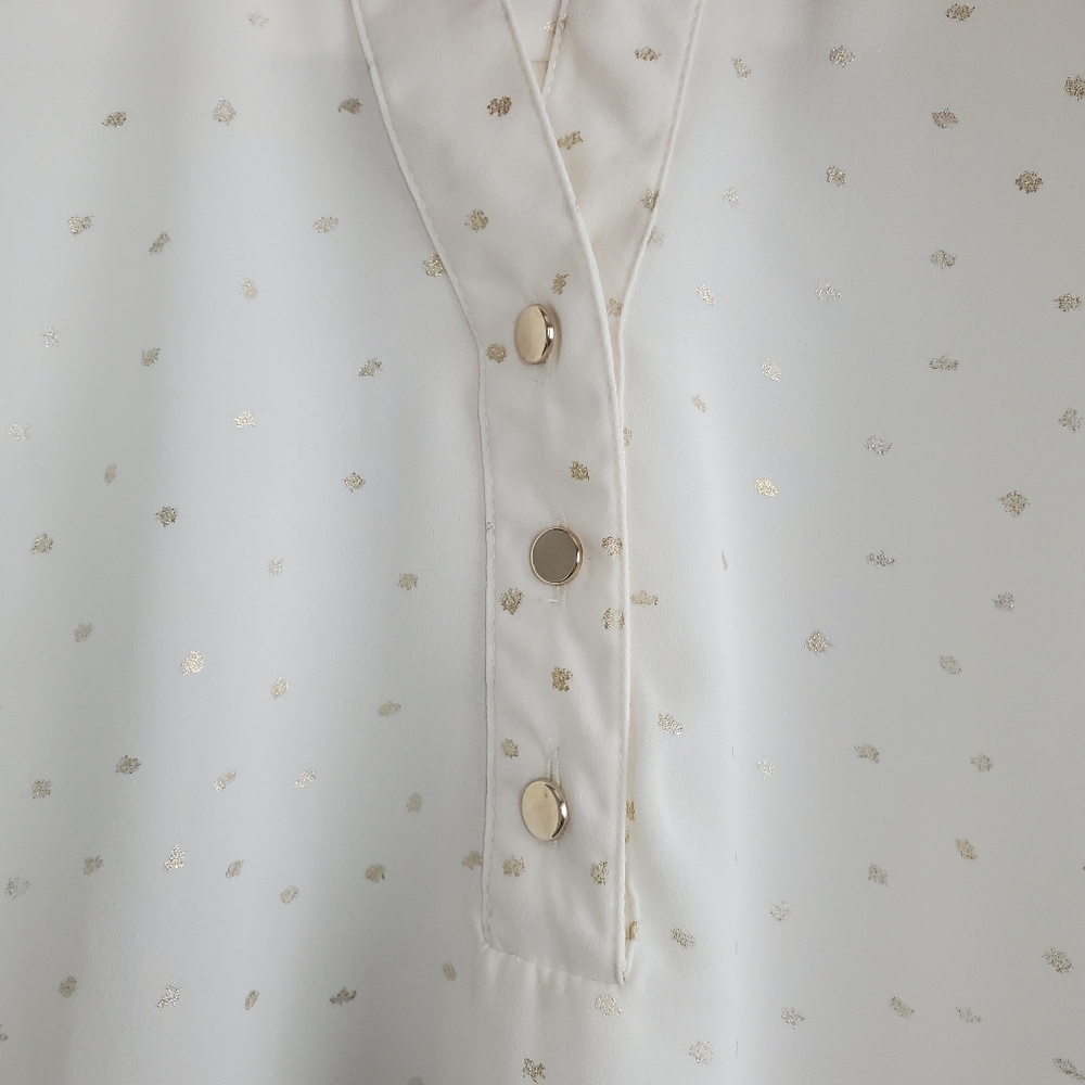 Zac & Rachel medium top, Ivory with gold specs - Picture 2 of 12